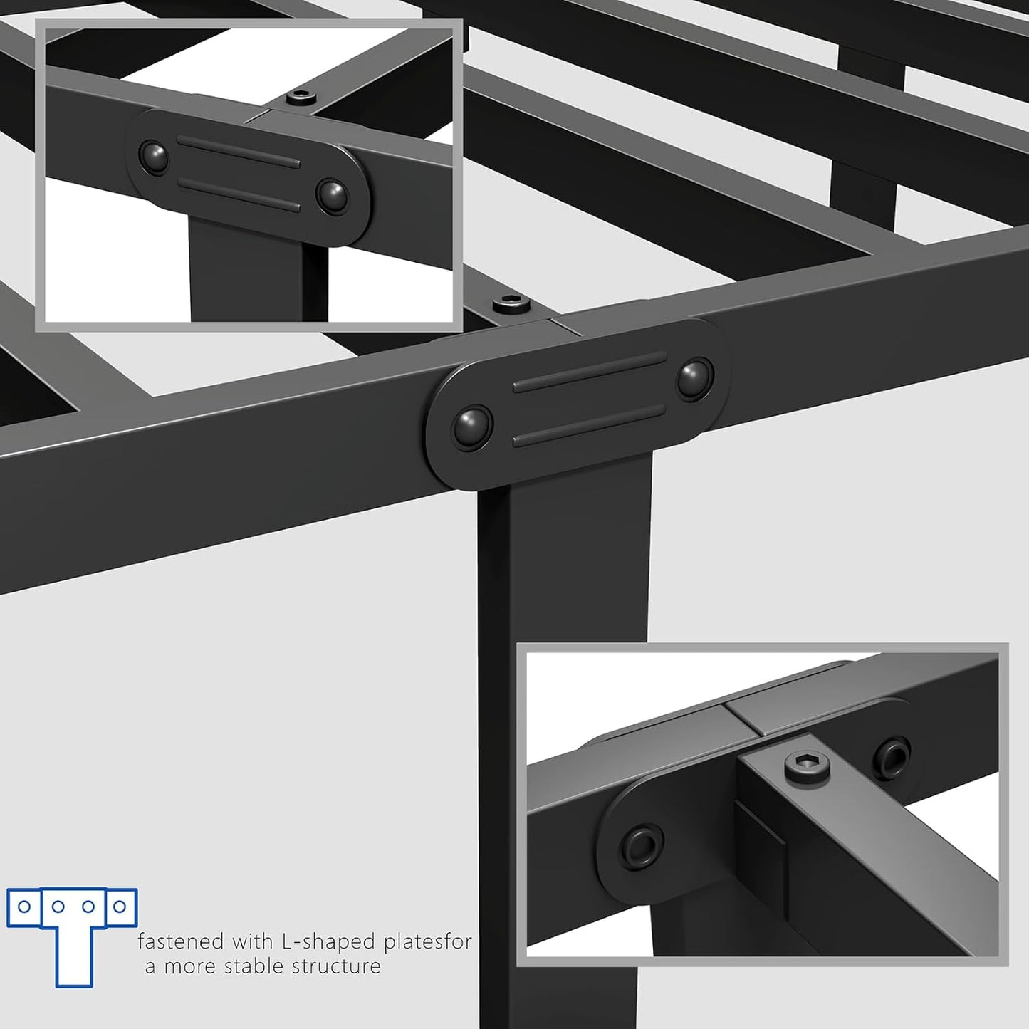 Modern Platform Bed Frame with Headboard & Footboard 🛏️✨ – Stylish, Sturdy, & Comfortable