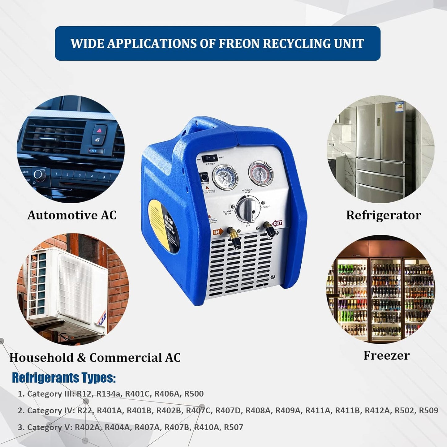 Compact Refrigerant Recovery System 🌬️ – Fast, Reliable, and Eco-Friendly for Cars & Homes 🚗🏠