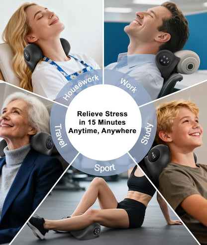 Vibration Stretching Device 🌟 – Adjustable for Stress Relief, Rechargeable & Portable 💪