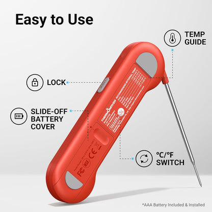 Accurate Professional Thermometer 🌡️ – Waterproof & Certified for Precision 🔍