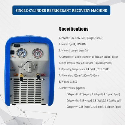 Compact Refrigerant Recovery System 🌬️ – Fast, Reliable, and Eco-Friendly for Cars & Homes 🚗🏠
