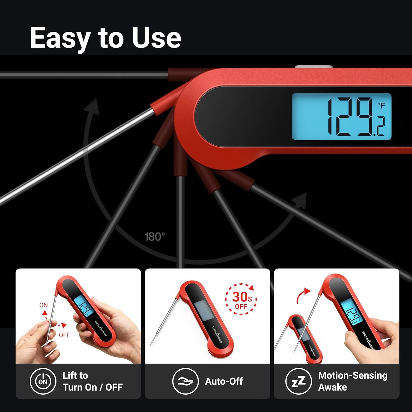 Accurate Professional Thermometer 🌡️ – Waterproof & Certified for Precision 🔍