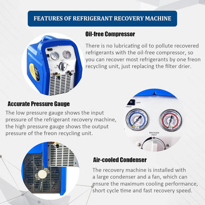 Compact Refrigerant Recovery System 🌬️ – Fast, Reliable, and Eco-Friendly for Cars & Homes 🚗🏠
