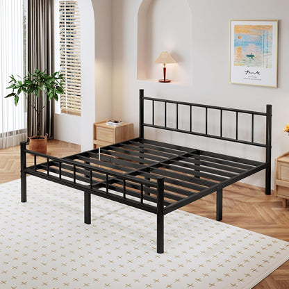 Modern Platform Bed Frame with Headboard & Footboard 🛏️✨ – Stylish, Sturdy, & Comfortable