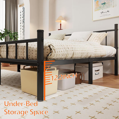 Modern Platform Bed Frame with Headboard & Footboard 🛏️✨ – Stylish, Sturdy, & Comfortable