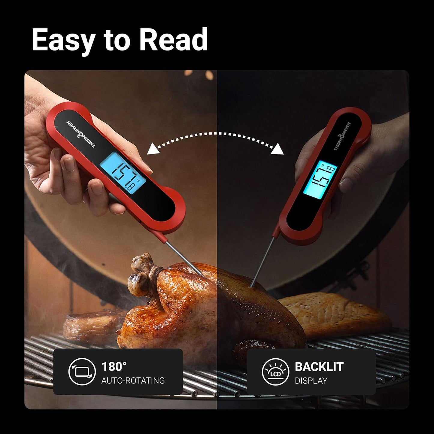 Accurate Professional Thermometer 🌡️ – Waterproof & Certified for Precision 🔍